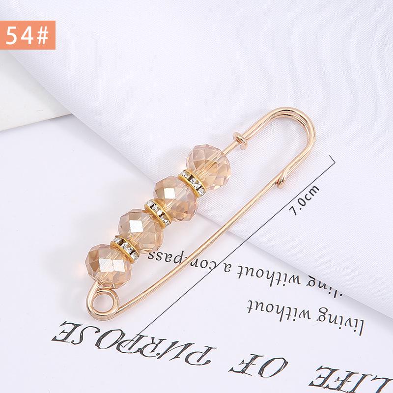 Pearl Anti-Exposure Brooch: Women's Waist-Cinching Pin & Clothing Decoration