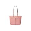 Jet SetSofie Fashion Casual Solid Color Logo PU Tote Bag Tote Bag Shopping Bag Hand Shoulder Bag Medium Women's Pink