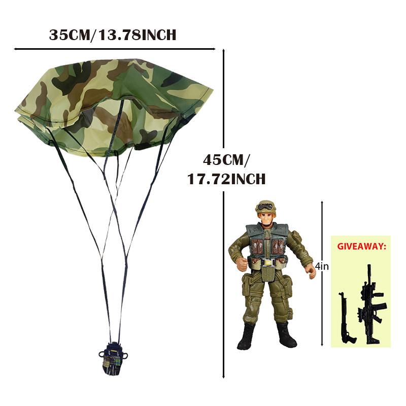 Parachute Toy Army Police Military Snow Navy Soldier Action Figure Toy Hand Throwing Kids Game for Boy Children Christmas Gift