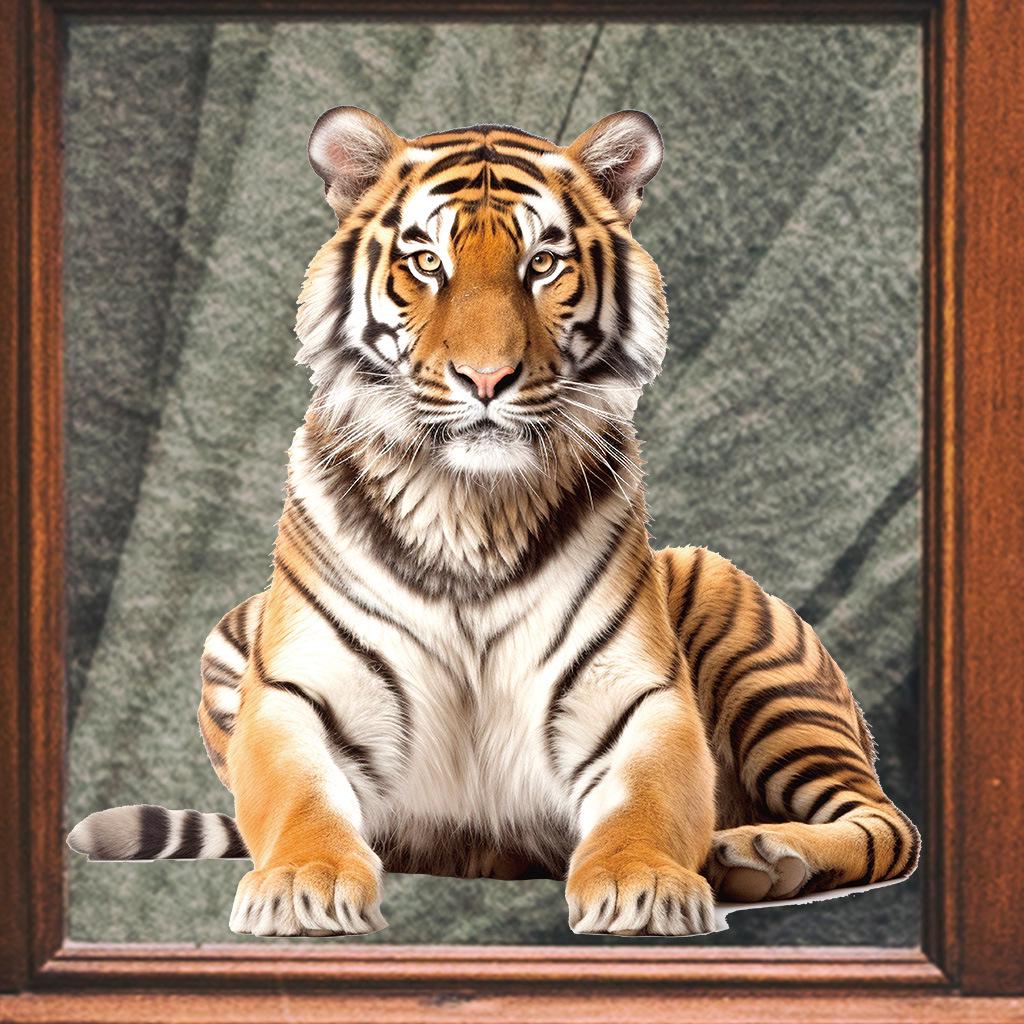Removable Tiger Wall Sticker FC1077 - Waterproof & Oilproof