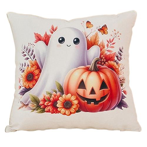 

1PC Nuan Series Halloween Pillowcase Cute Cartoon Printed Cushion Cover for Sofa Living Room Bedroom Home Decor W45cm x L45cm
