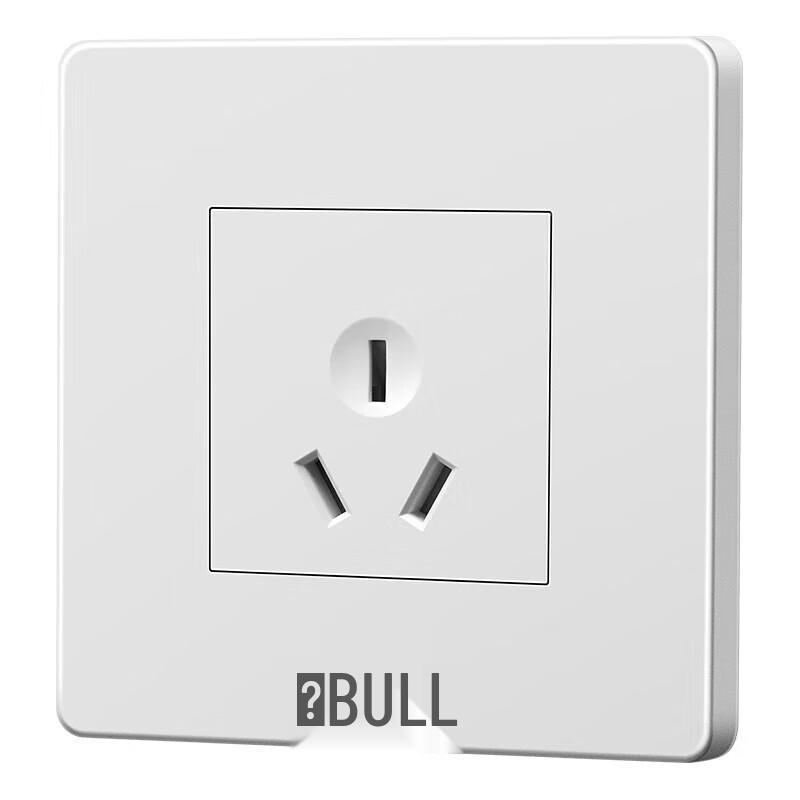 BULL 10A 3-Hole Recessed Wall Socket, 86-Type