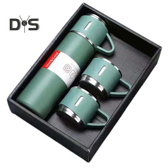 

Большая емкость из нержавеющей стали, 500 мл, чашка для воды, герметичная двухслойная вакуумная кофейная чашка для подарка 500ML зелёный