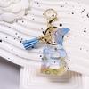 Blue Tassel Blue Ocean Letter Keychain Letters A To Z 26 Letter Keychain  Handbag Decor