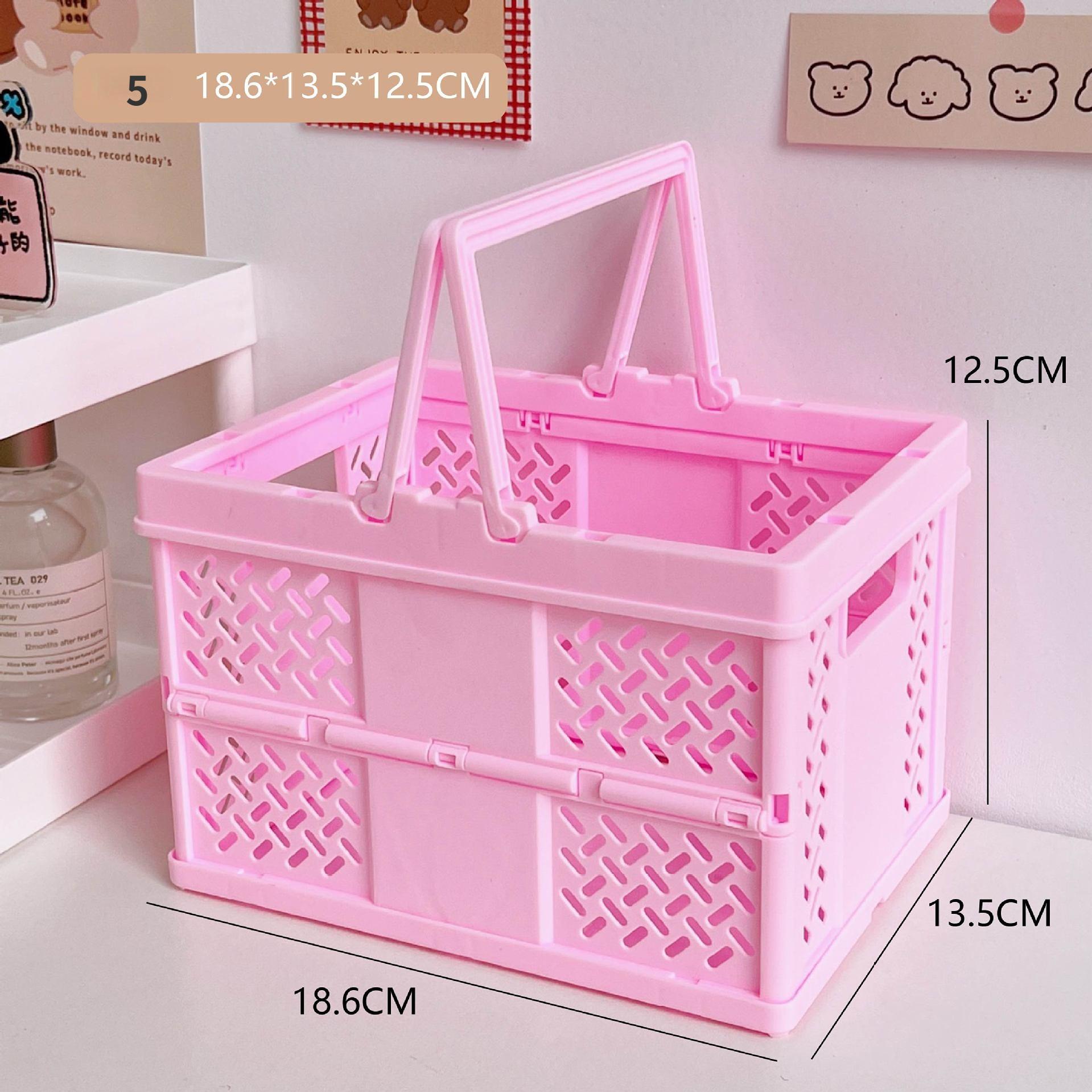 

Mr. Paper 6 Style INS Style Folding Storage Basket Multi-Function Stationary Holder Office Desk Accessories Storage Basket