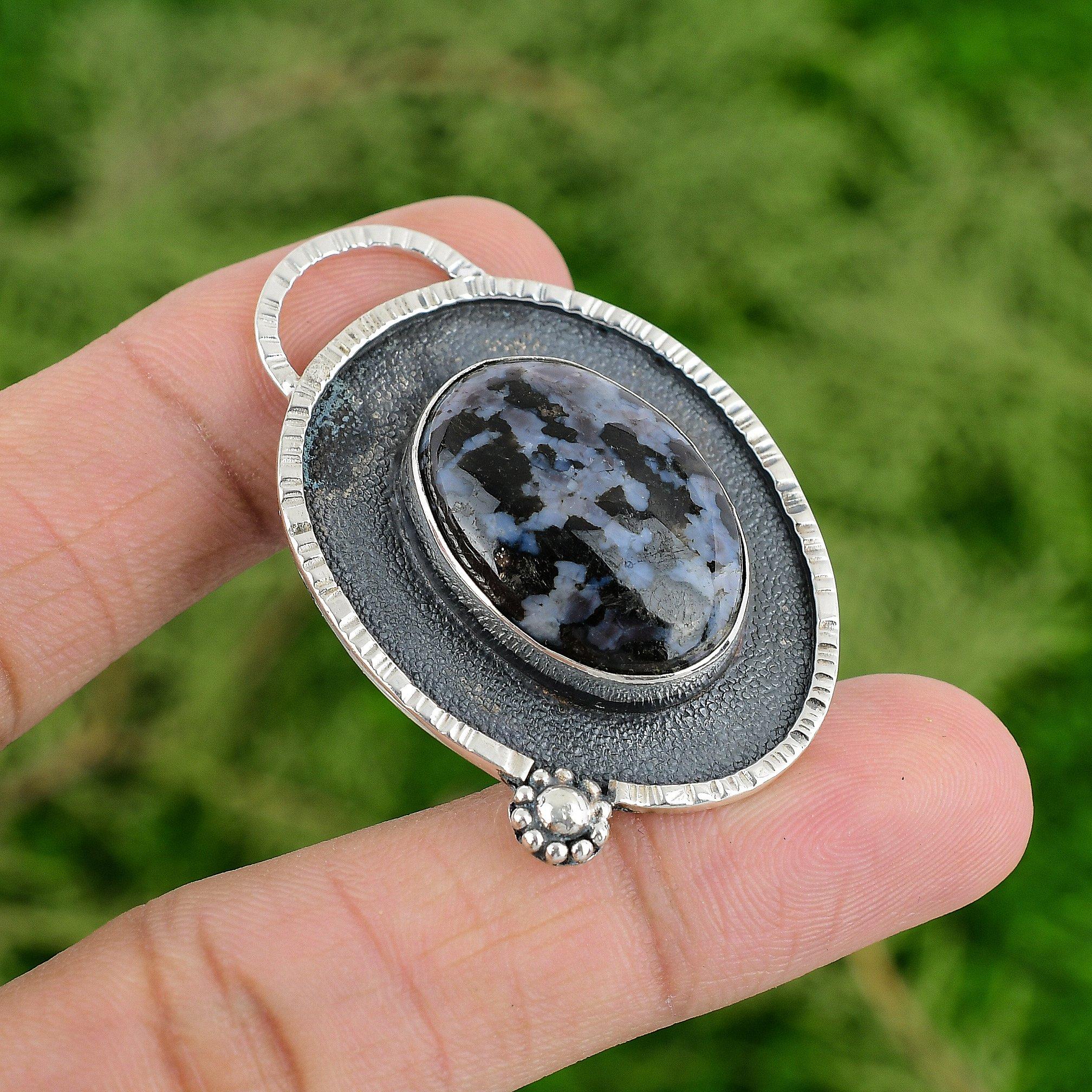 

Daughters Day Sale 925 Sterling Silver Mystic Merlinite Gemstone Pendant Jewelry