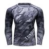 Hosszú ujjú MMA kompressziós póló Boksz No Gi Bjj Mma Szörf Jiu Jitsu Bőrkeményítő Rashguard Pólók Férfiaknak Edzőterem Boksz Ruházat