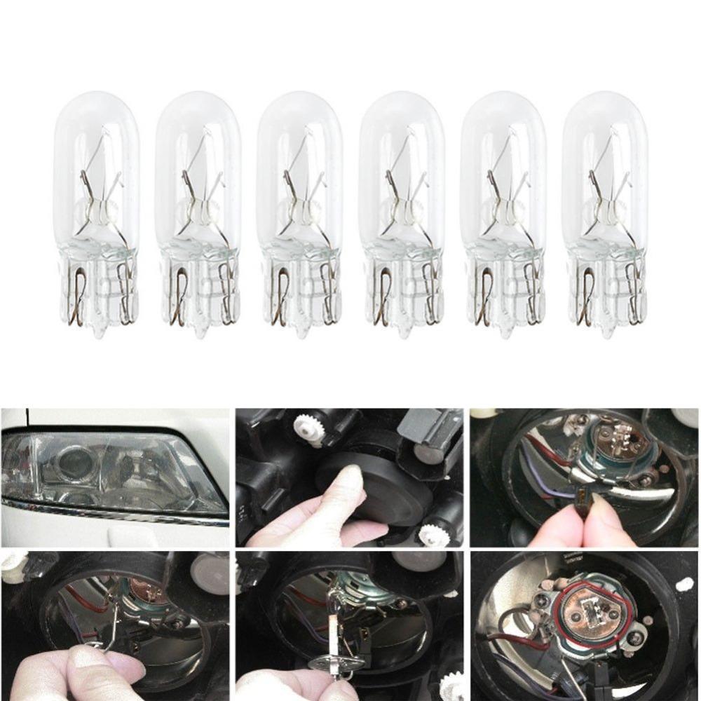 10Pcs T10 Wedge Halogen W5W 501 194 LED Interior Light Bulbs Car Auto Truck Bulbs 7