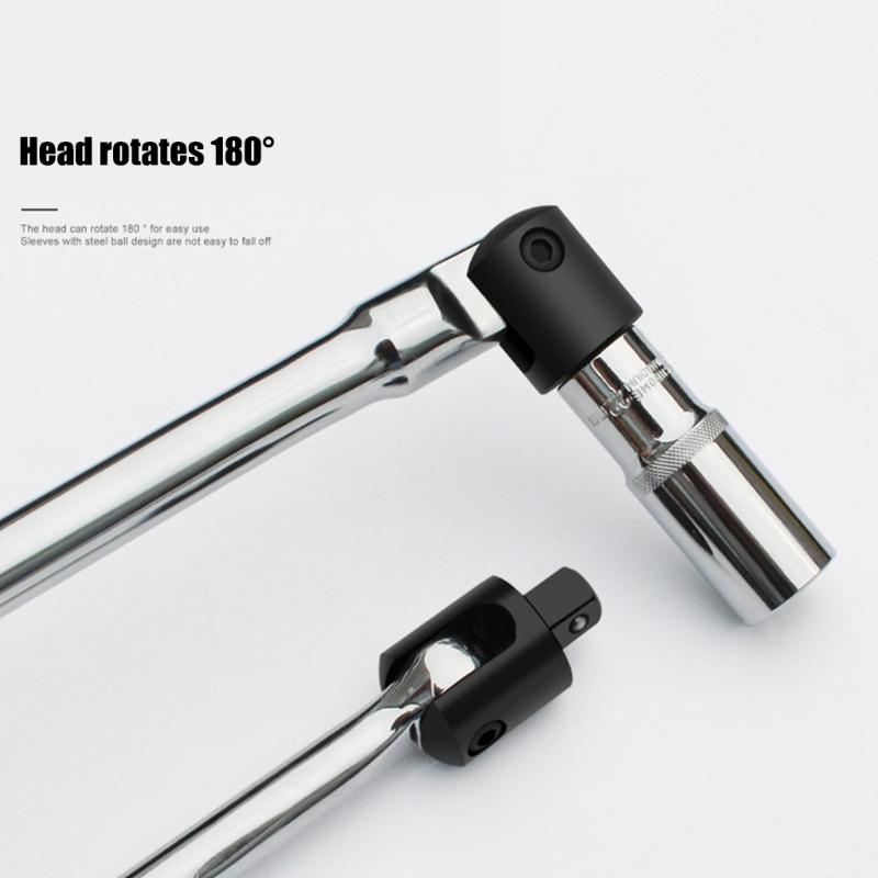 Easy to Use F Rod Socket Wrench Automotive Hand Tool High Carbon Steel Sleeve Spanner for Professional Car Repair Work