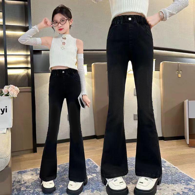 Jeansi evazați subțiatori pentru fete în stil coreean 2025 – Modă trendy de primăvară/toamnă