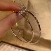 Large Round Earrings, Simple and Exaggerated Earrings, Fashionable Temperament Earrings.