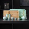 Qianli Jiangshan merchandise travel tea set ceramic Kuaike cup enterprise opening customer souvenir business employee gifts