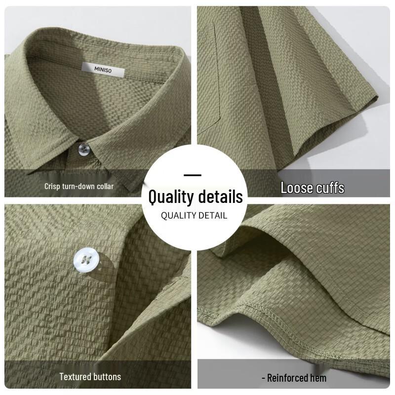 MINISO Men's Outdoor Breathable Lapel Shirt