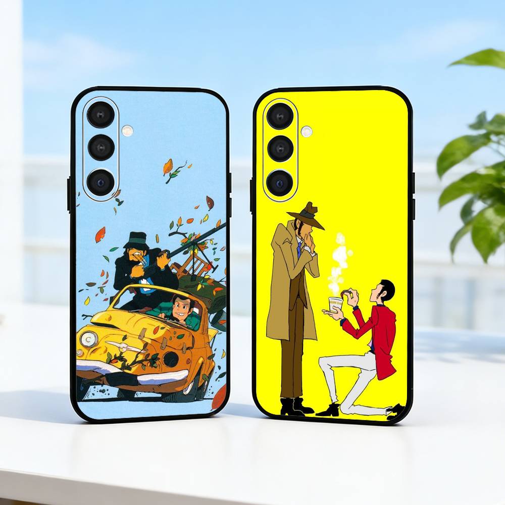 L-Lupin the Third Phone Case For Samsung A73,72,71,A52,51,40,41,A22,A32,31,A13, Soft Black Shell