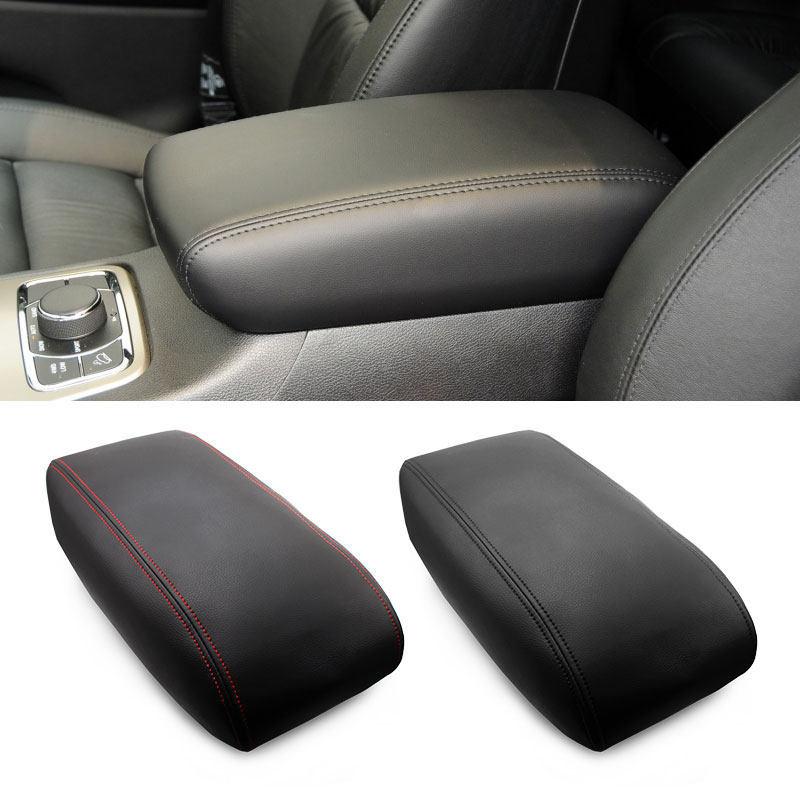 For Jeep Grand Cherokee 2011 - 2014 2015 2016 2017 2018 Microfiber Leather Car Center Armrest Console Box Lid Cover Trim