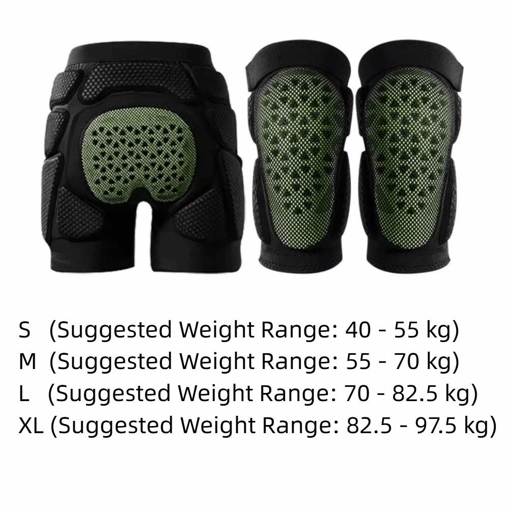 Protective Ski Anti-fall Hip Pads Breathable Ice Skating Knee Pads  Winter Sports Safety