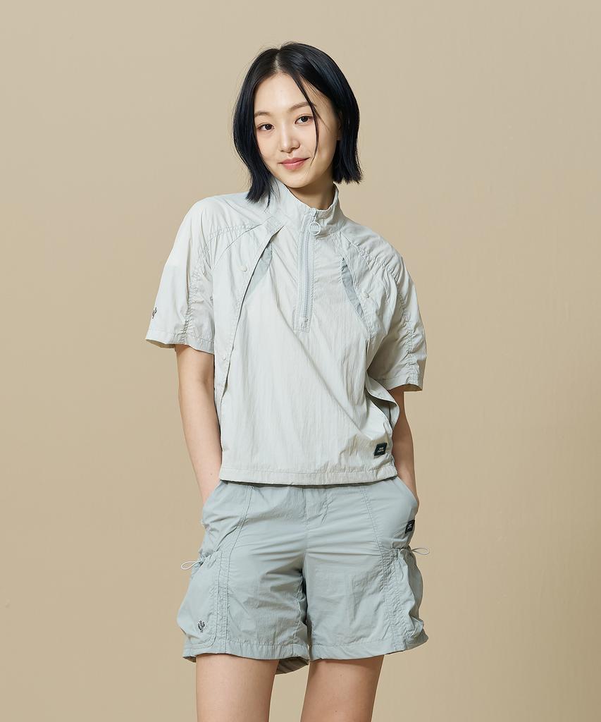Bbc Earth Color Block Curve Anorak_Light Mint
