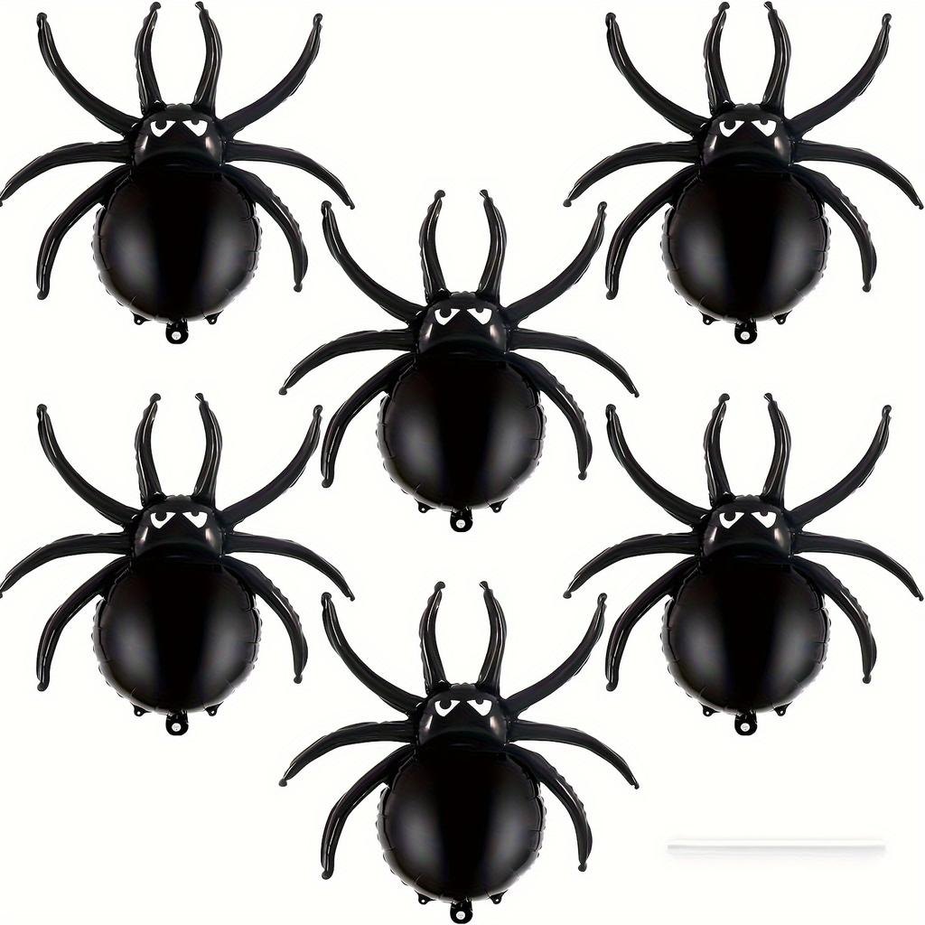 30pcs Halloween Large Spider Balloon Black Wall Decoration Halloween Foil Balloon for Photo Prop Party Trick Joke Decor Supplies