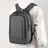 Men's simple backpack,laptop compartment,USB charging port, retractable design, large capacity, lightweight, commuter travel bag