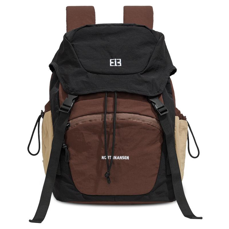 Student Schoolbag Lightweight Splicing Outdoor Sports Backpack Large Capacity Backpack