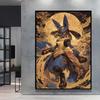 Hot Selling Anime Pokemon Lucario High Quality Retro Canvas Poster HD Printing Home Living Room Decor Holiday Gift Classic