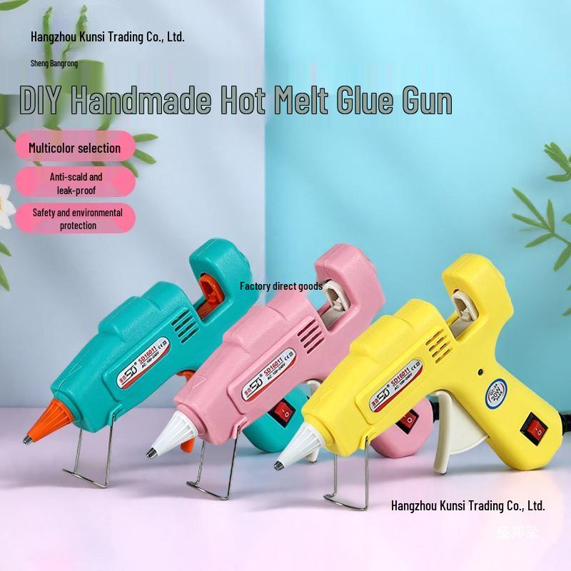 High Viscosity DIY Hot Melt Glue Gun with Fine Nozzle and Glue Sticks for Handmade and Household Projects
