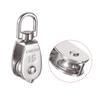 4 Pieces 304 Stainless Steel Single Pulley Single Pulley for Many Applications, Garage, Loading Machine, Tent, Linen Rope, Dog