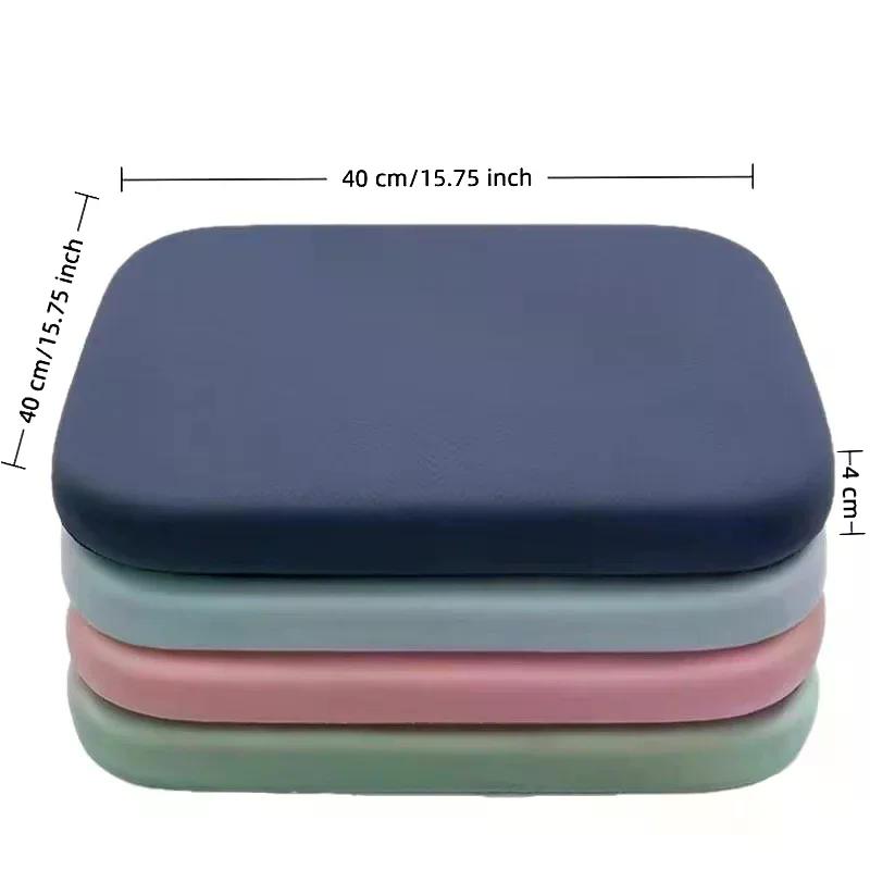 1pc Thick Seat Cushion Ultra Soft Memory Foam Office Chair Pad Breathable Rebound Waist Cushion