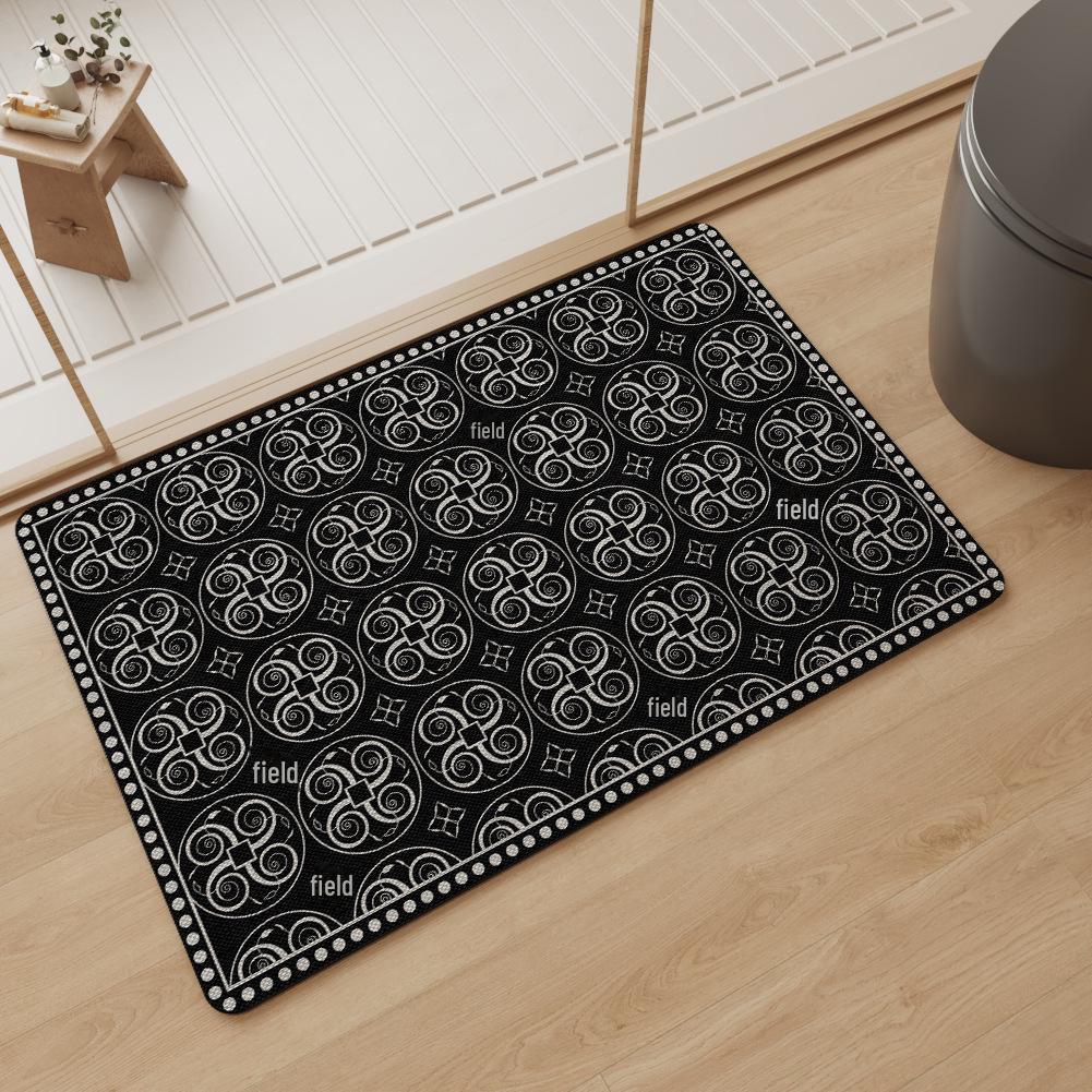 Snabbtorkande halkfri badrums- och köksmatta - Vattenabsorberande, oljeavvisande golvmatta för entréer