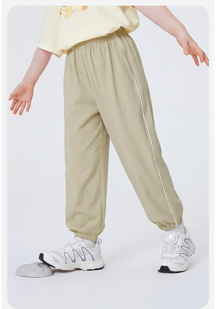 Mini Balabala Boys' and Girls' Pants 2026 Summer Cool, Breathable, Sunscreen UPF50+Mosquito proof Pants
