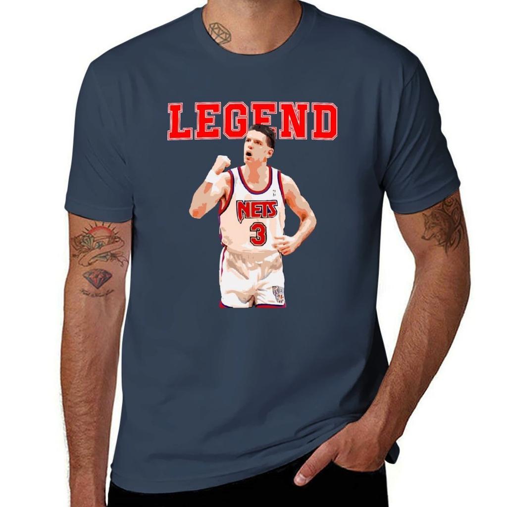 Drazen Petrovic Tshirt Comfort Stretch Tee Shirt Tshirt