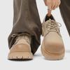 Fashion 2025 New Men Woman Derby Work Shoes Retro Lace-Up Suede Shoes Thick Sole Breathable Low-Top Industrial Casual Footwear for Men