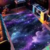 Fantasy Starry Galaxy Rug Vibrant Purple‑Blue Nebula Cosmic Print Non‑Slip Soft Floor Mat for Bedroom Game Room Aesthetic Decor