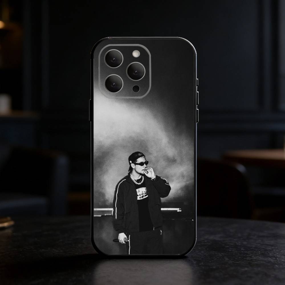 PLK French Rapper Mathieu Phone Case For iPhone 17,16,15,14,13,12,11 Plus,Pro Max,SE4Soft Silicone Black Cover