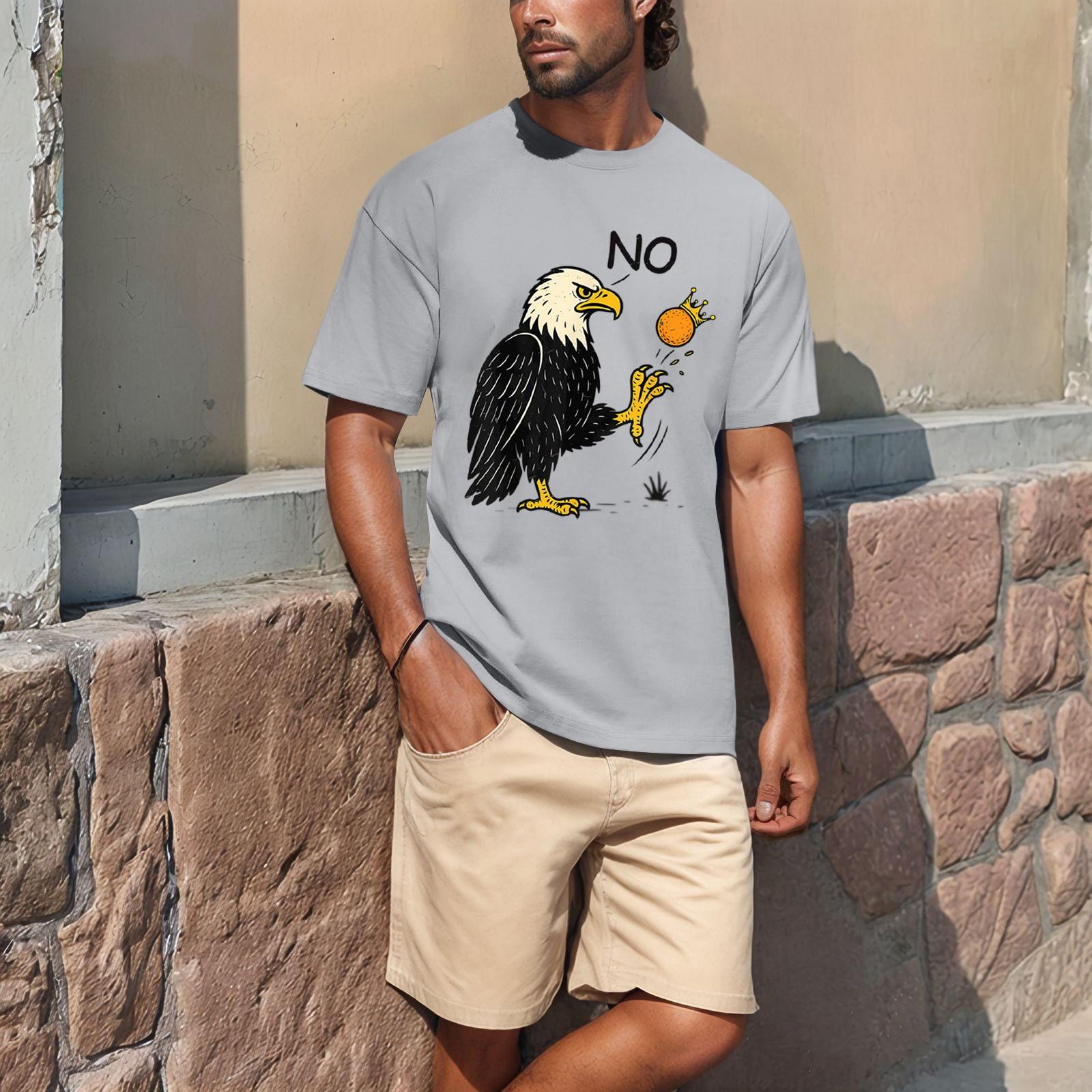 

Летняя мужская популярная футболка с круглым вырезом и коротким рукавом с принтом XXXL