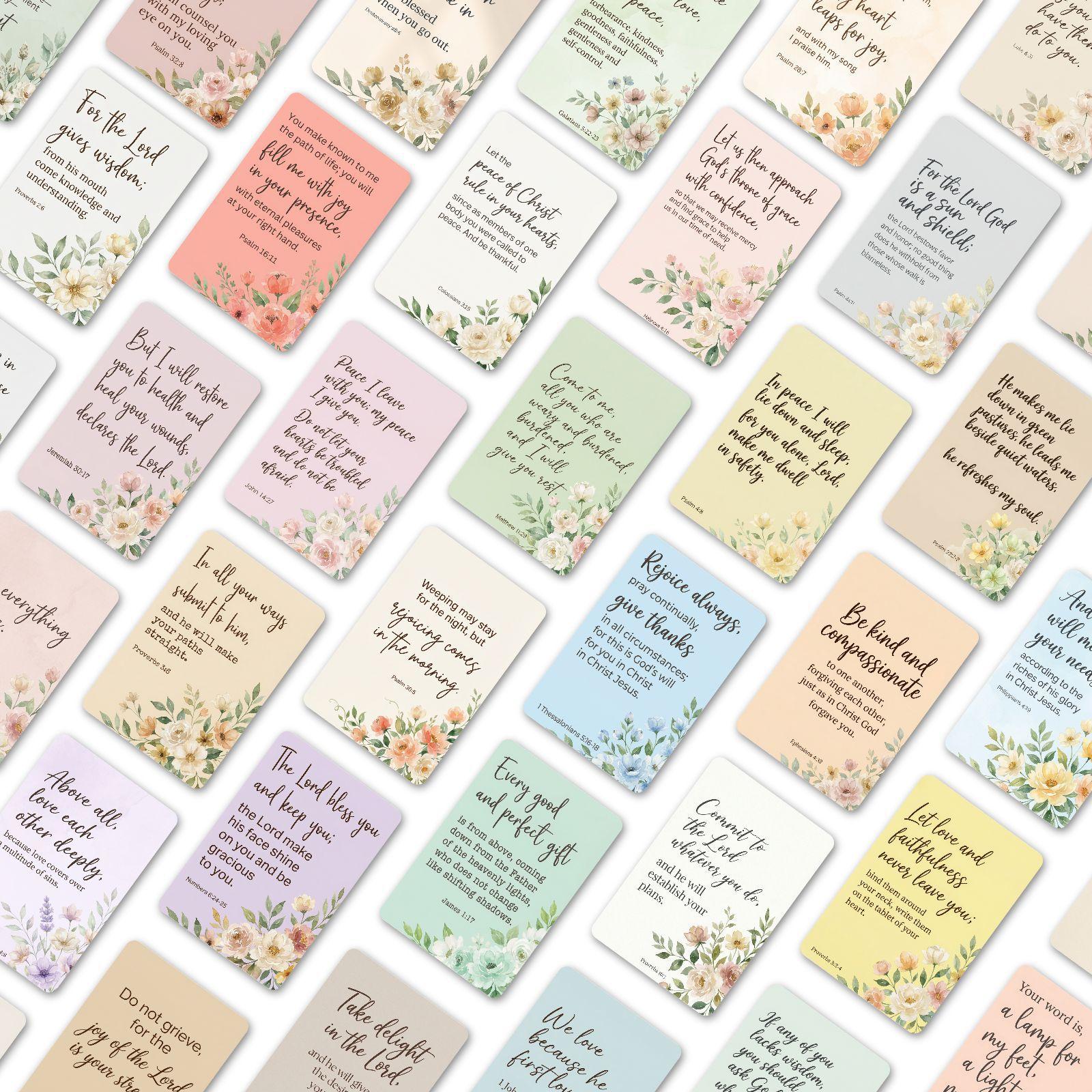 

36 Light-Colored Encouragement And Motivation Scripture Card Set Hand Account Material Wall Decorative Text Cards RXHB0133