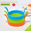 Silicone Egg Frying Pan: Round, Double-Ear Design In Blue, Green, Orange