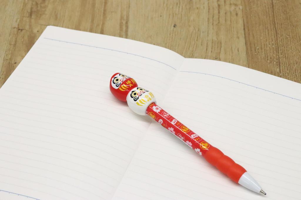 Castle Enterprises Daruma Ballpoint a Great Japanese Souvenir for Foreigners Knock-Style Pens, 36-Piece Set,