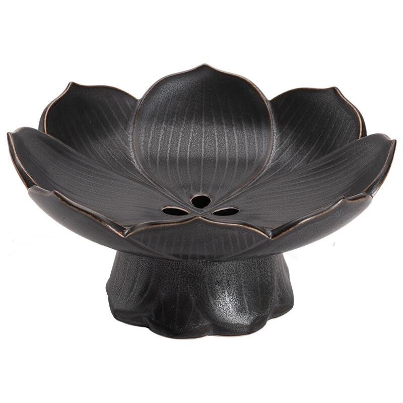 Zen Style Ceramic High-Foot Snack Plate