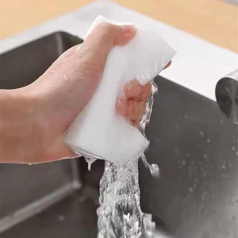 20/50/100pcs Magic Reusable Leather Shoes Stainless Steel Ceramic Wall Surface Marker Pen Oil Stain Cleaning Sponge Household Cleaning Tools