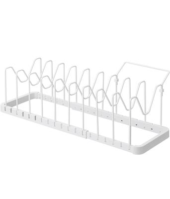 Jitsugyo Untertisch Teleskopischer Topfdeckel Bratpfannenständer Weiß x T20 x Tower Küchenaufbewahrung 3840 & Ca.. B45~82 H17,5cm