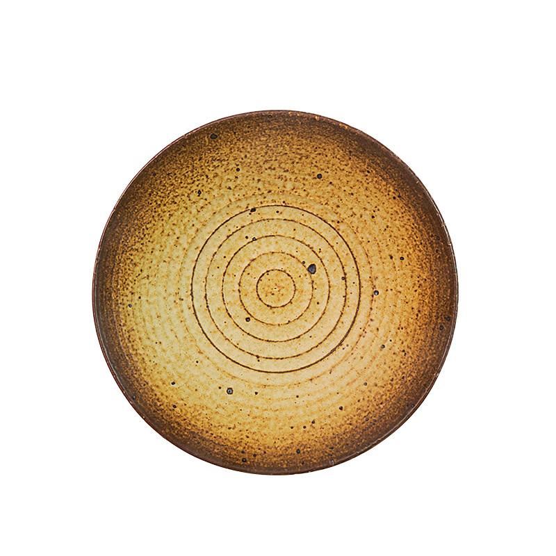 Japanese Style Coarse Pottery Dinner Plate
