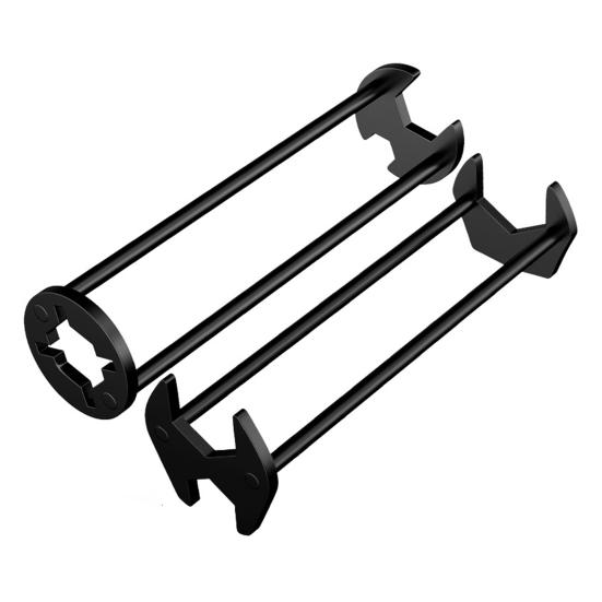 Under Sink Faucet Wrench Long-Arm Low-Profile Tight Spaces Plumbing Wrench Non-Slip Serrated Jaw Tool