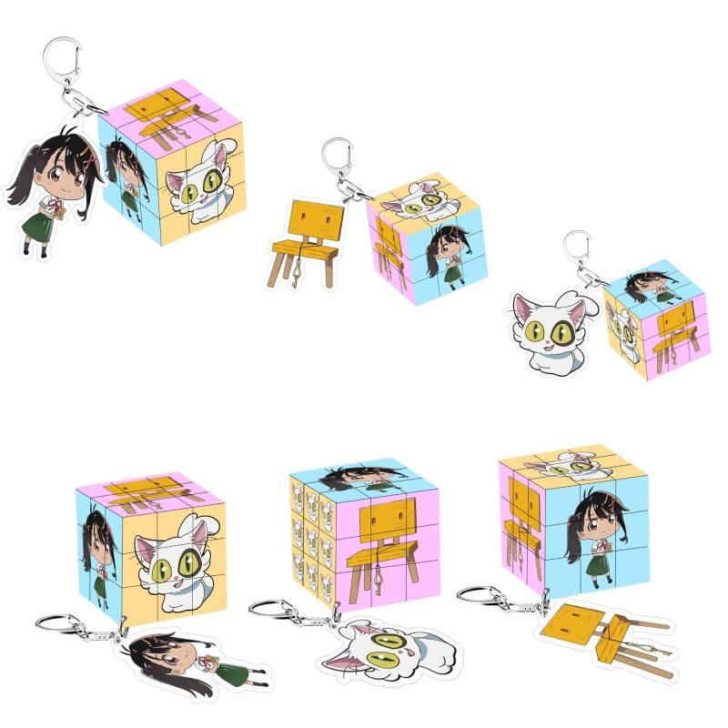 Abs Material Suzume No Tojimari Mini Cube With 5.7cm Size