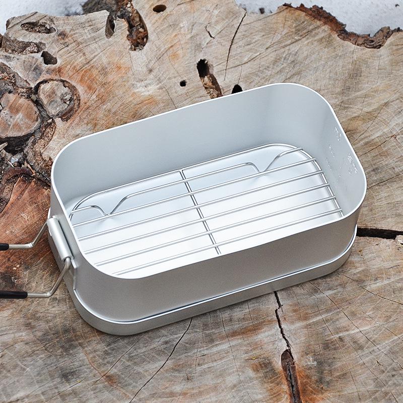 Ultra-Light Portable Aluminum Lunch Box for Outdoor Travel