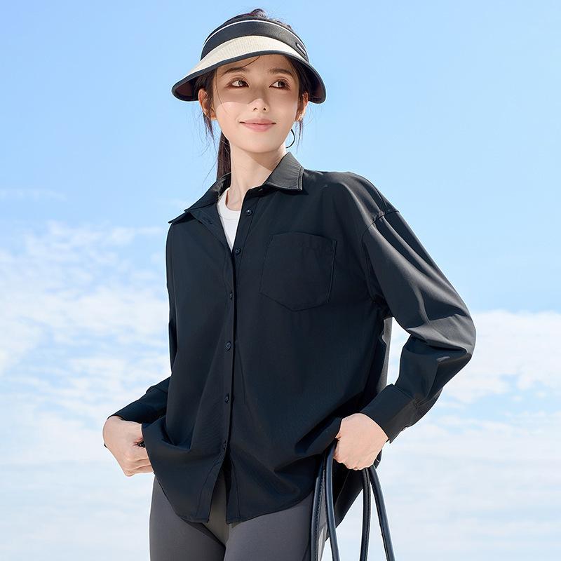 Xiaoya Skin-friendly Sunscreen Shirt Women's Sunscreen Shirt Ice Silk Skinny Shirt Shirt Jacket Outer Sunscreen Clothing Men's Sunscreen Shirt