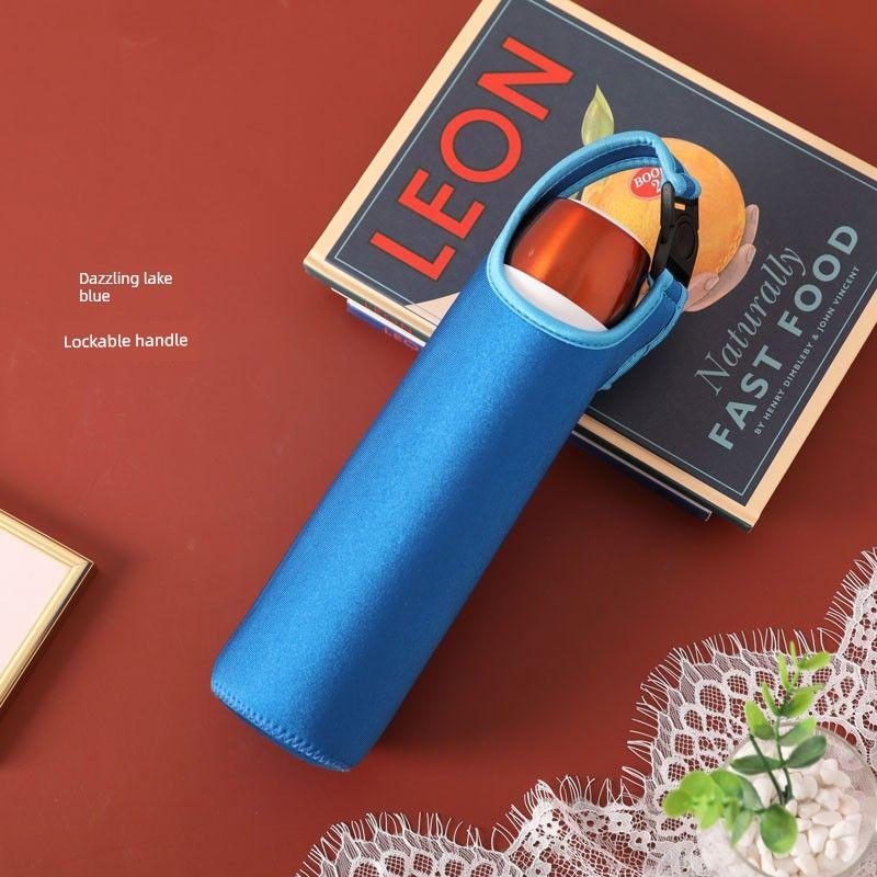 Baihui 500ml Large-Capacity Thermos Cup Cover for Adults, Portable Hand-Held Cross-Body Protective Cover, Anti-Fall