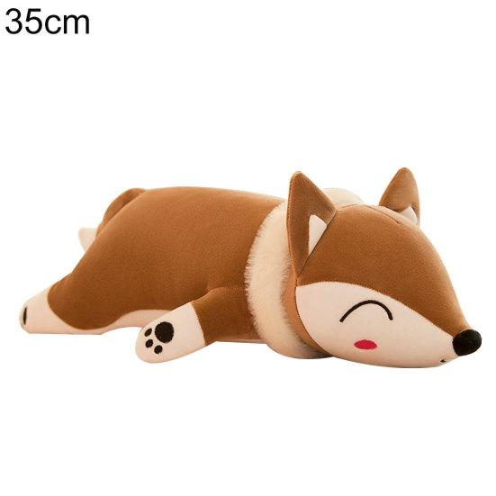 35/50/60cm Cute Simulation Fox Soft Stuffed Plush Toy Sleeping Doll Home Pillow