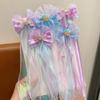 Mermaid Headwear, Children'S Princess Bow, Hairpin, Girls' Floating Yarn, Braided Hair Clip, Mermaid Maiden Hair Accessory