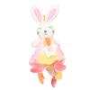 Baby Safety Blanket Chewable Softness Pink Bunny Shape Soothe Security Towel for Bedroom